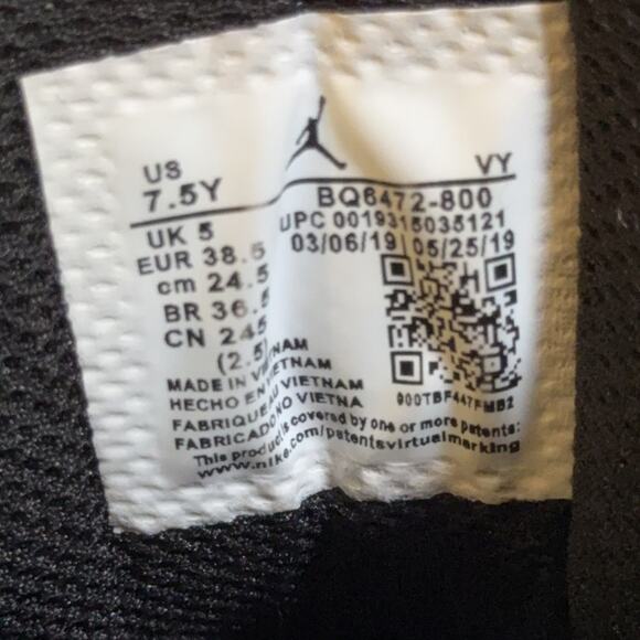 Nike Air Jordan 1 Mid Black Tan Youth 7.5Y / Women’s 9 BQ6472-800 - Picture 8 of 8